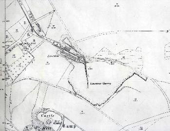Upper part of Knolls View kilns and the quarries 1901